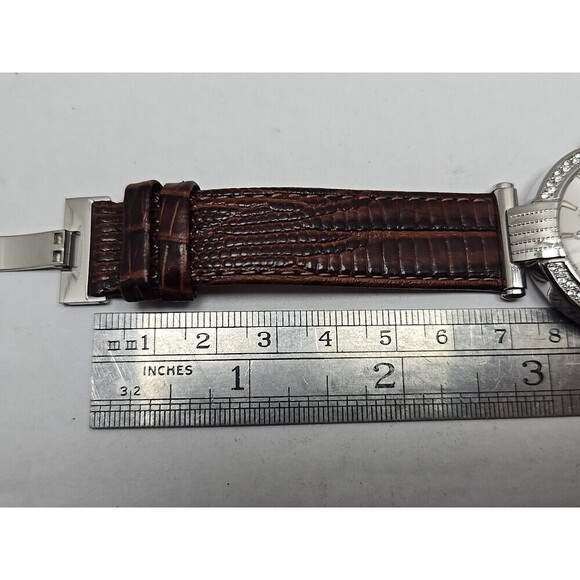 Ferre Milano 1L096 Swiss Made Womens Quartz Crystal Bezel Watch New Battery - Picture 11 of 14